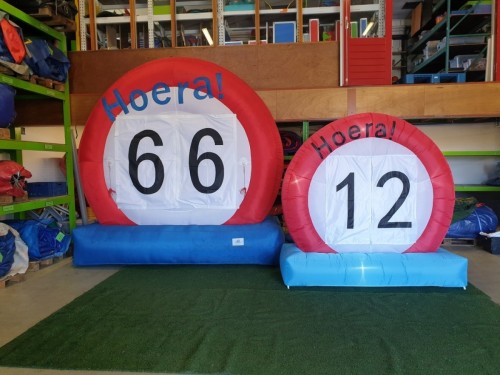 Verkeersbord opblaasbaar